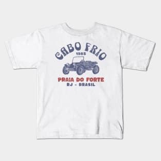 Cabo frio praia do forte vintage retro anos 80 bugre Kids T-Shirt